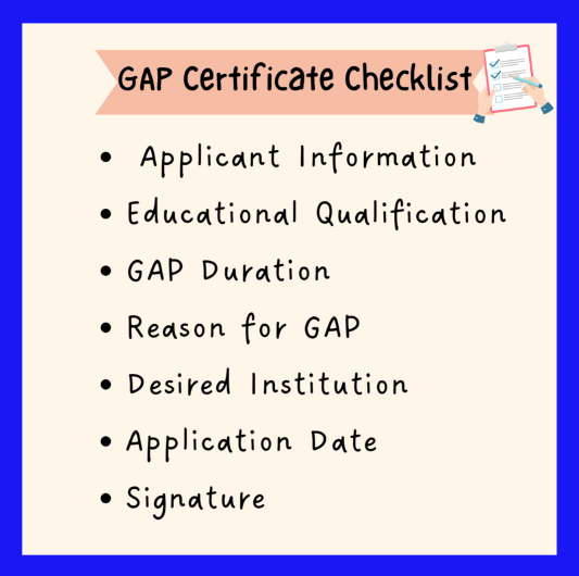 Gap Certificate Format Document What Is Gap Certificate