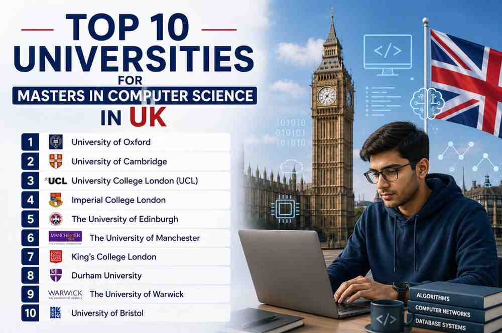 Top 10 Universities for Masters in Computer Science UK