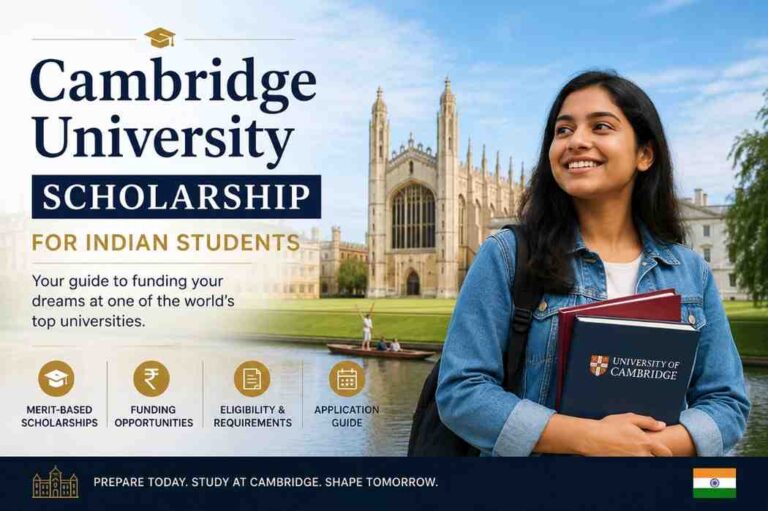 Cambridge University Scholarship for Indian Students
