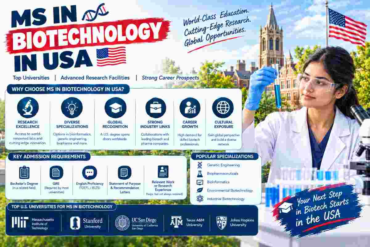 MS in Biotechnology in USA