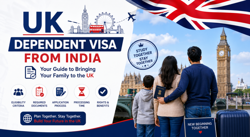 UK Dependent Visa from India: Requirements, Fees, Documents & Process (2026)ย