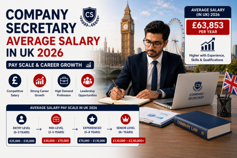 Company Secretary Average Salary in UK