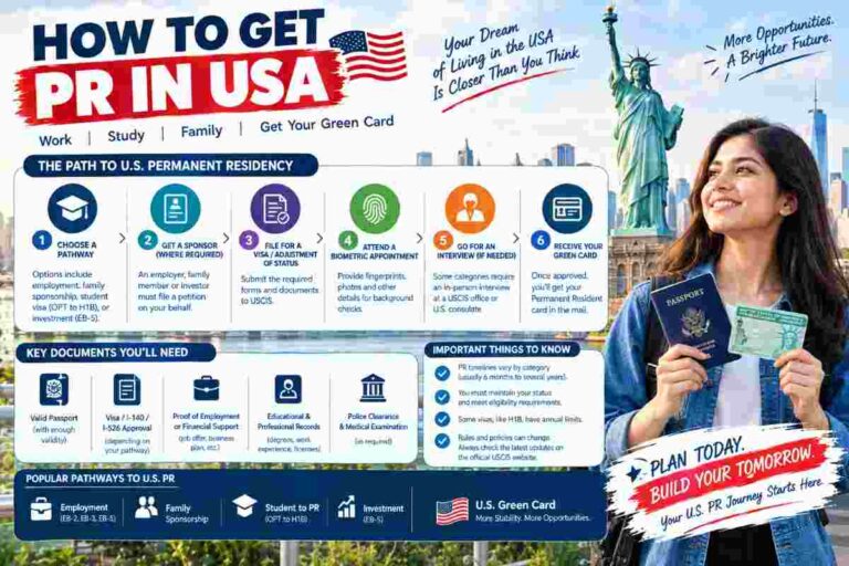How to get PR in USA