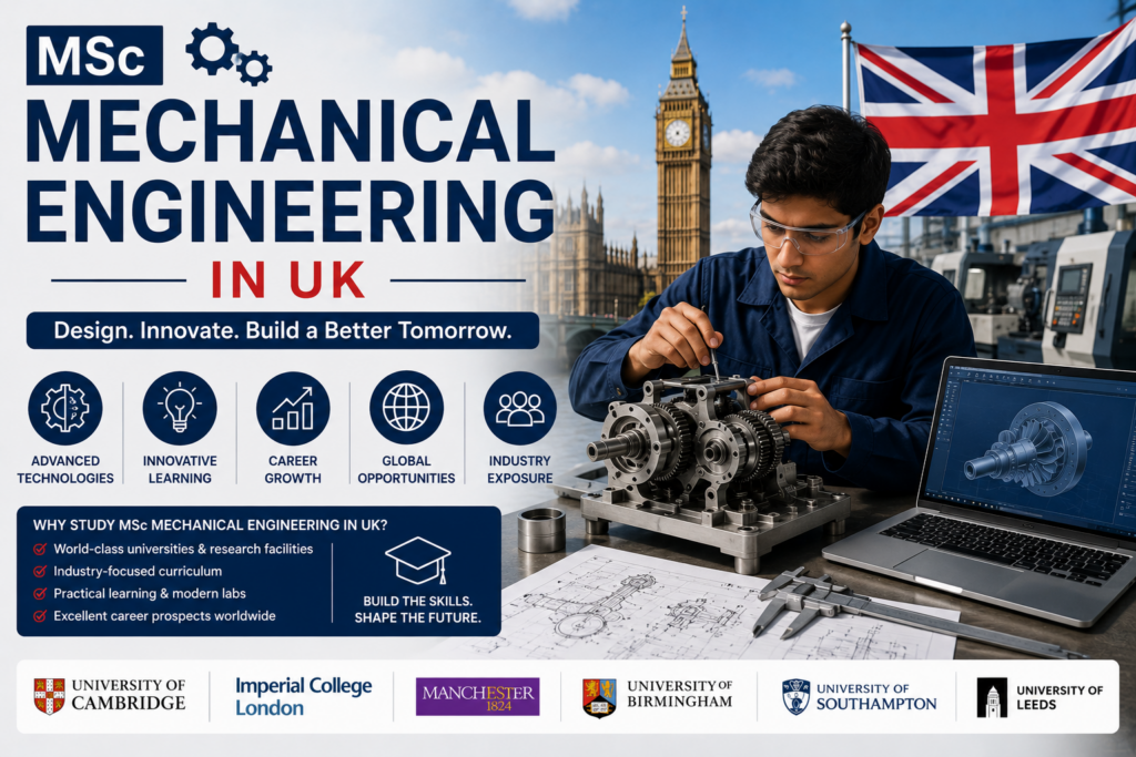 MSc Mechanical Engineering In UK