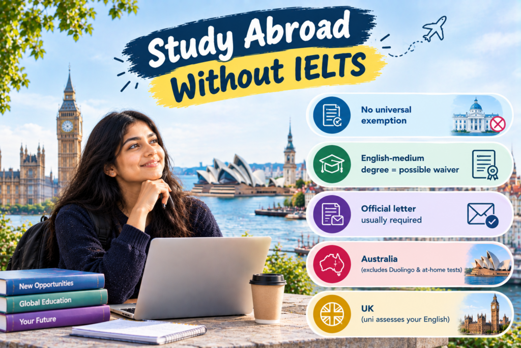 Study Abroad Without IELTS