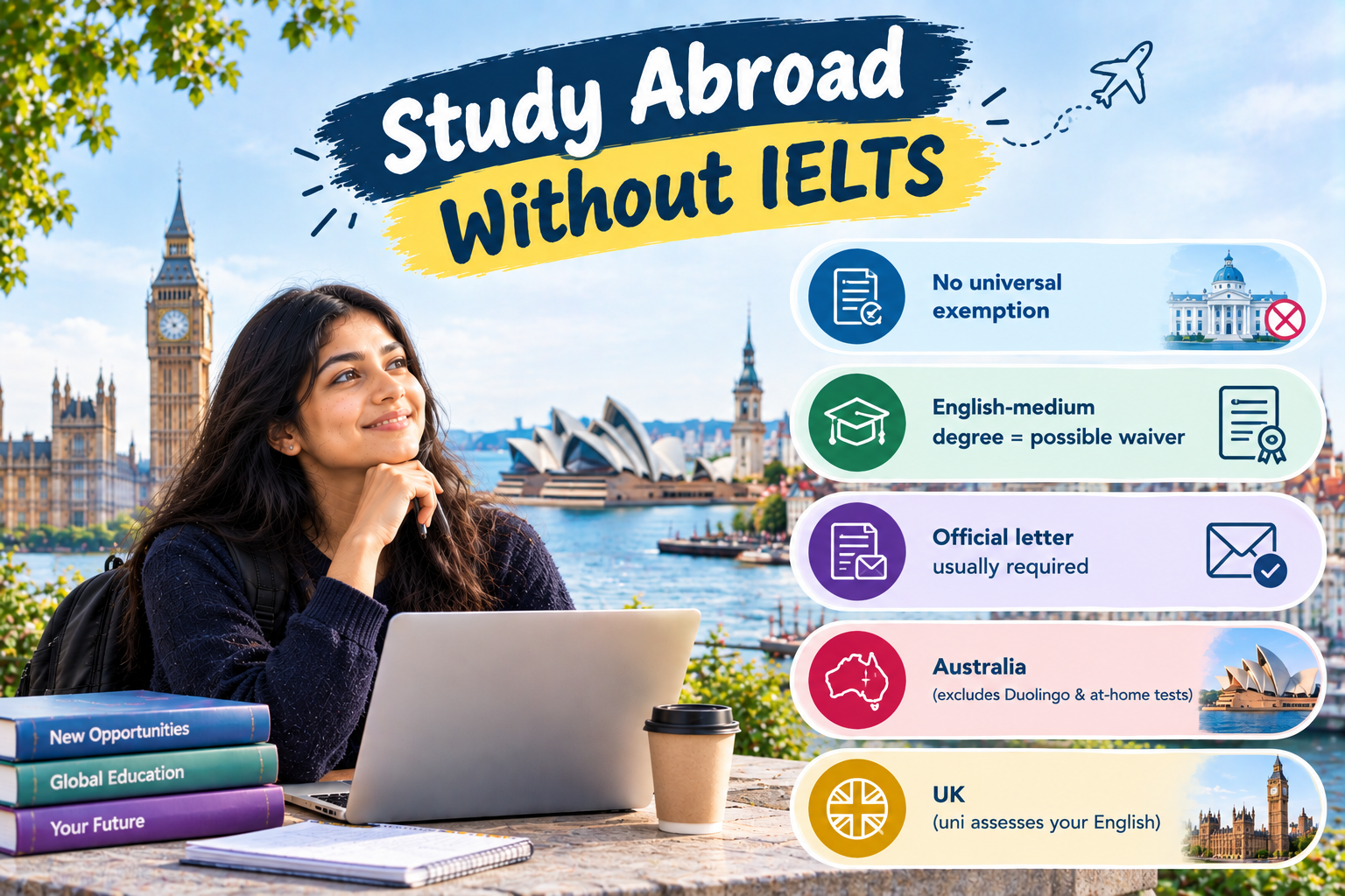 Study Abroad Without IELTS