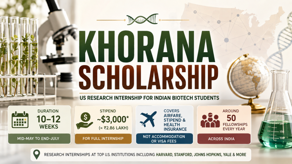 Khorana Scholarship