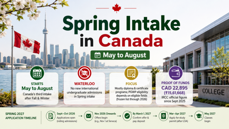 Spring Intake in Canada