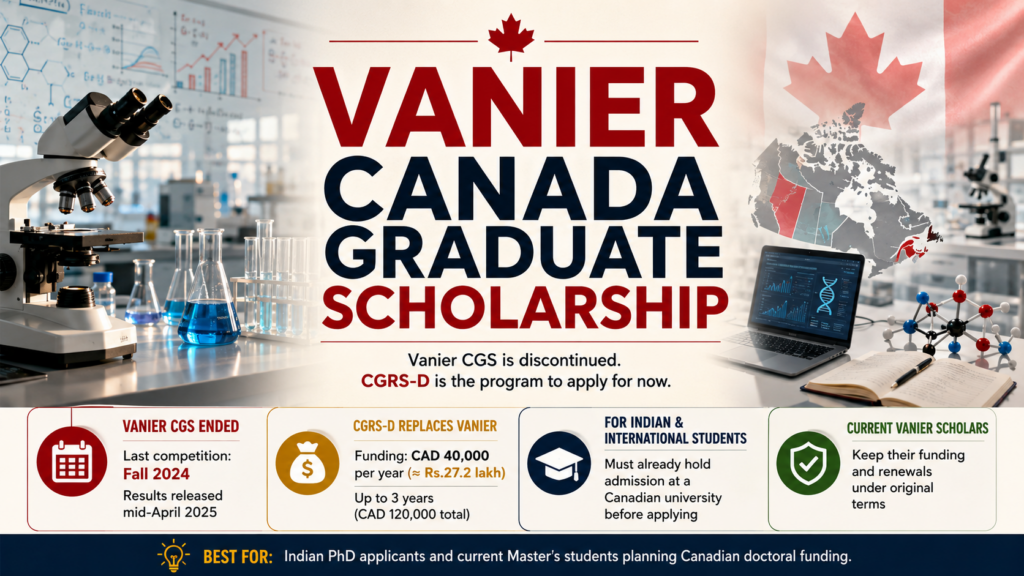 Vanier Canada Graduate Scholarship