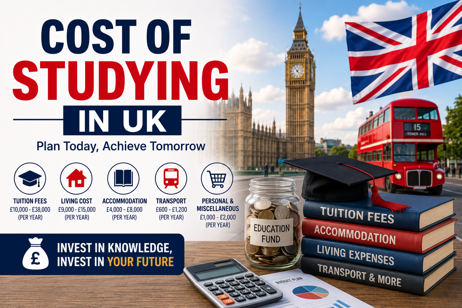 Cost of studying in UK