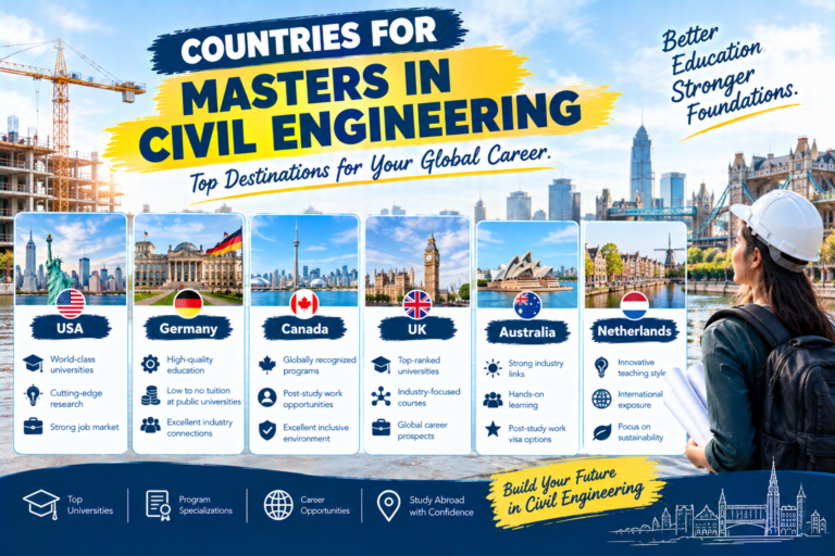 countries for masters in civil engineering