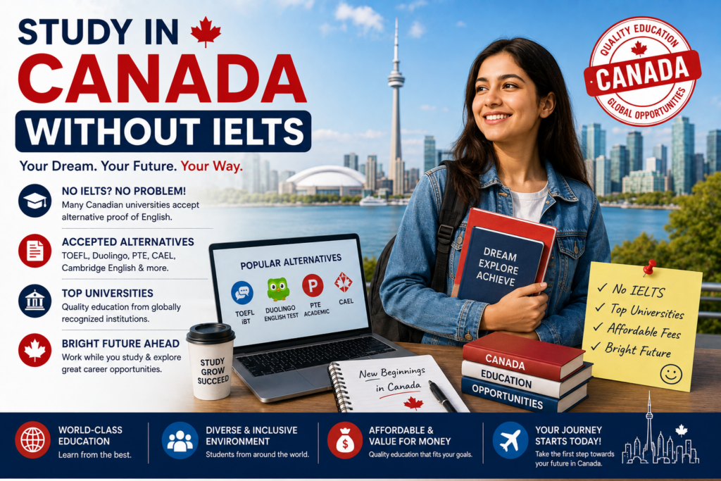 Study in Canada Without IELTS