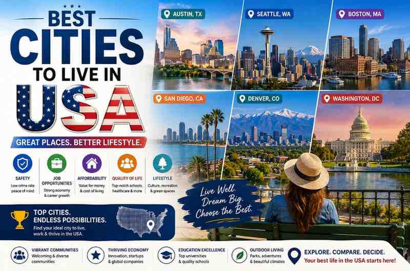 Best cities to live in USA