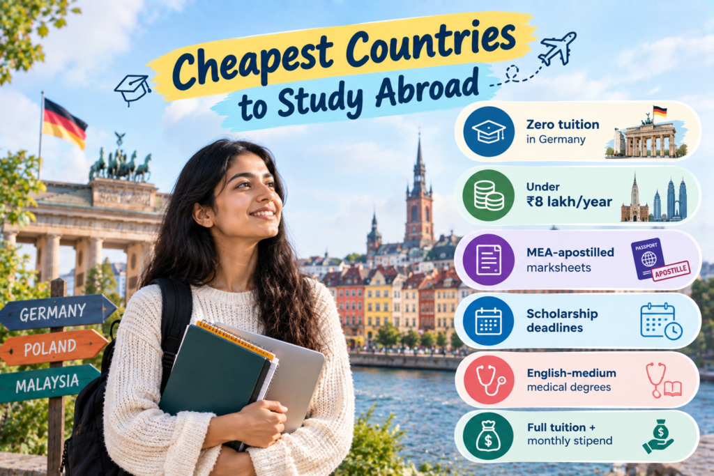 Cheapest Countries to Study Abroad