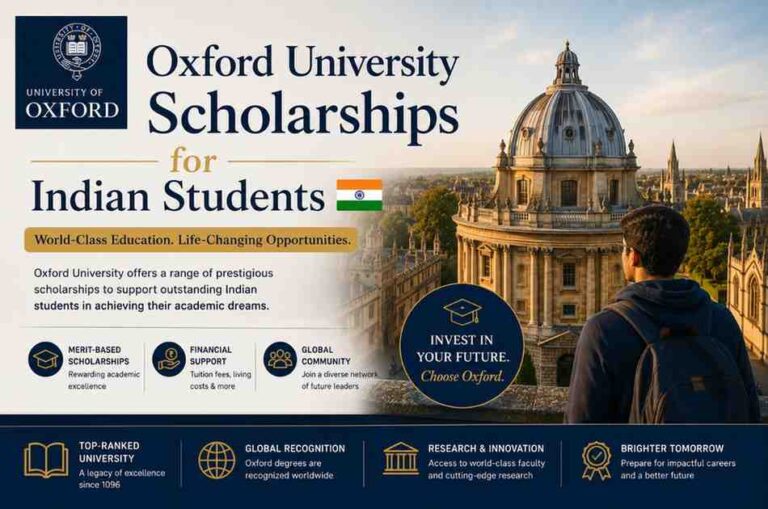 Oxford University Scholarships for Indian Students