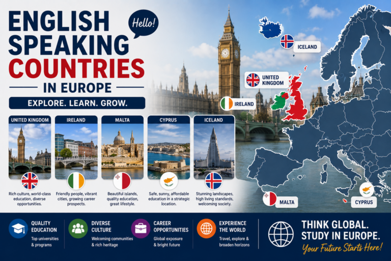 English Speaking Countries in Europe
