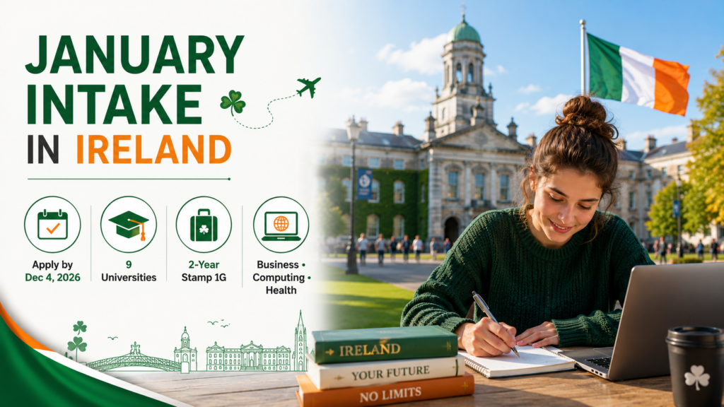 January intake in Ireland
