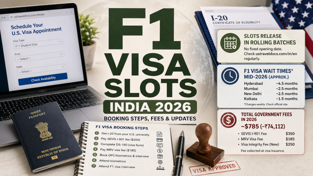 F1 Visa Slots
