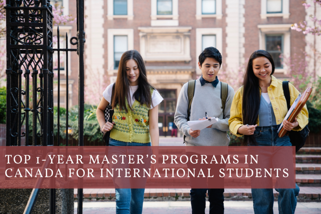 1 Year Masters Programs in Canada for International Students in 2025