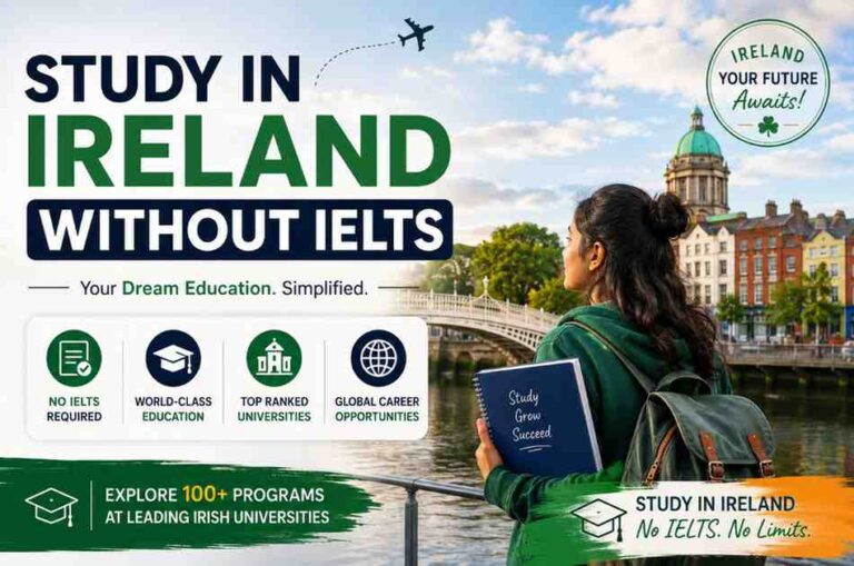 study in Ireland without ielts