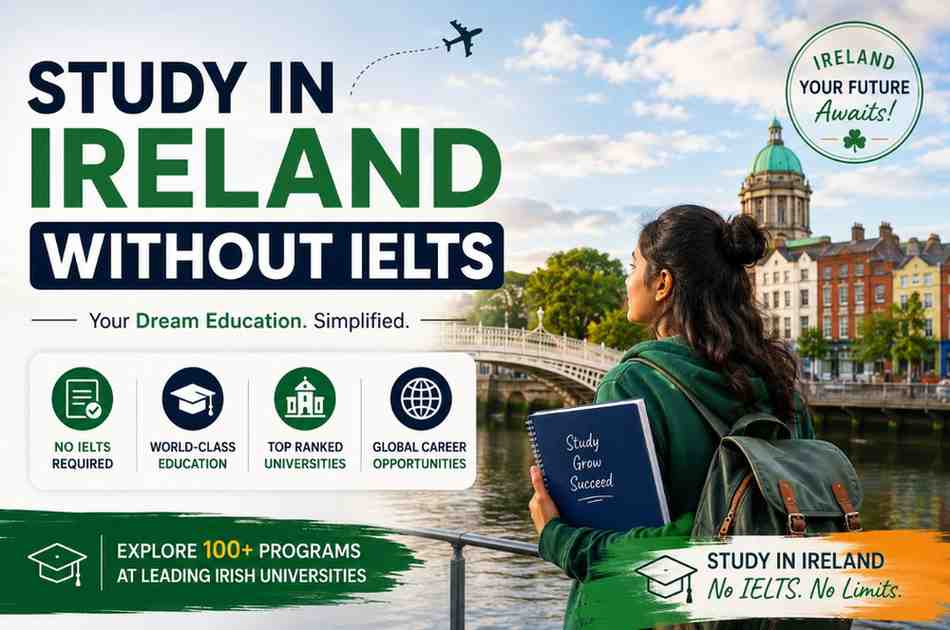 study in Ireland without ielts