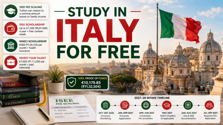 Study in Italy for Free