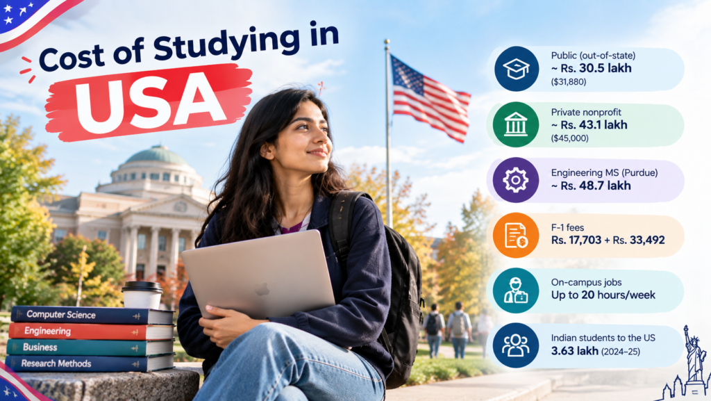 Cost of studying in USA