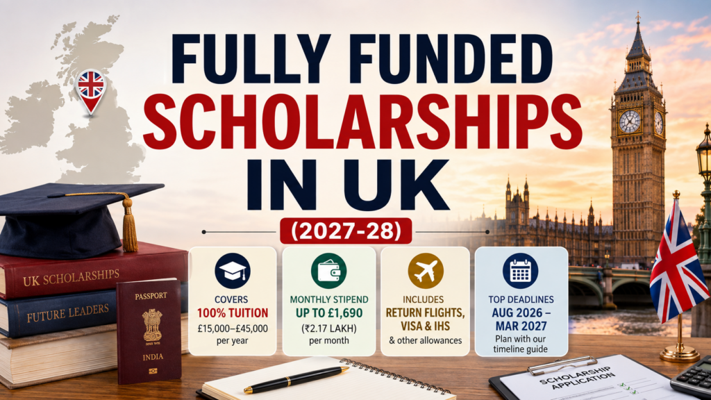 Fully Funded Scholarships in UK