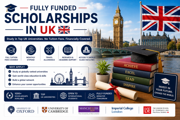 Fully Funded Scholarships in UK