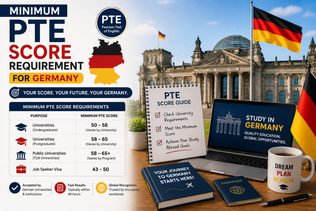 Minimum PTE Score Requirement for Germany