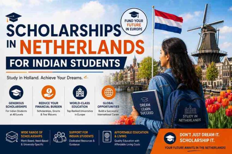 scholarships in Netherlands for indian students