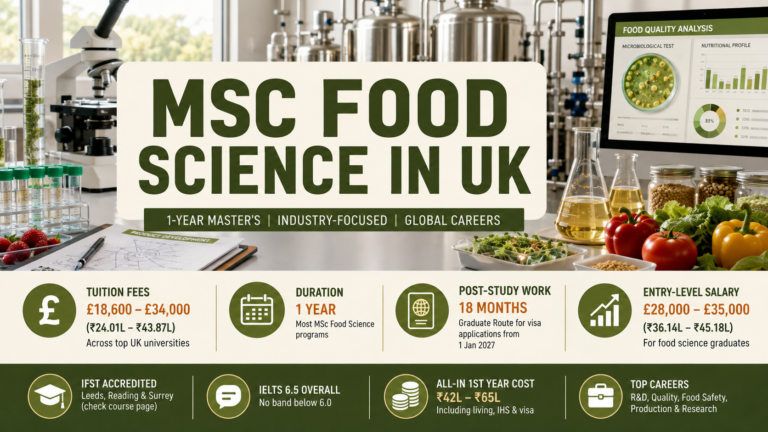 MSc Food Science in UK