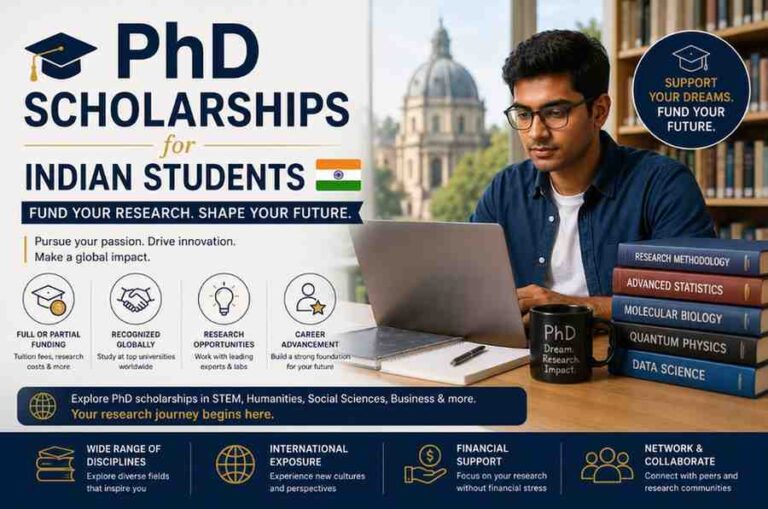 PhD Scholarships for Indian Students