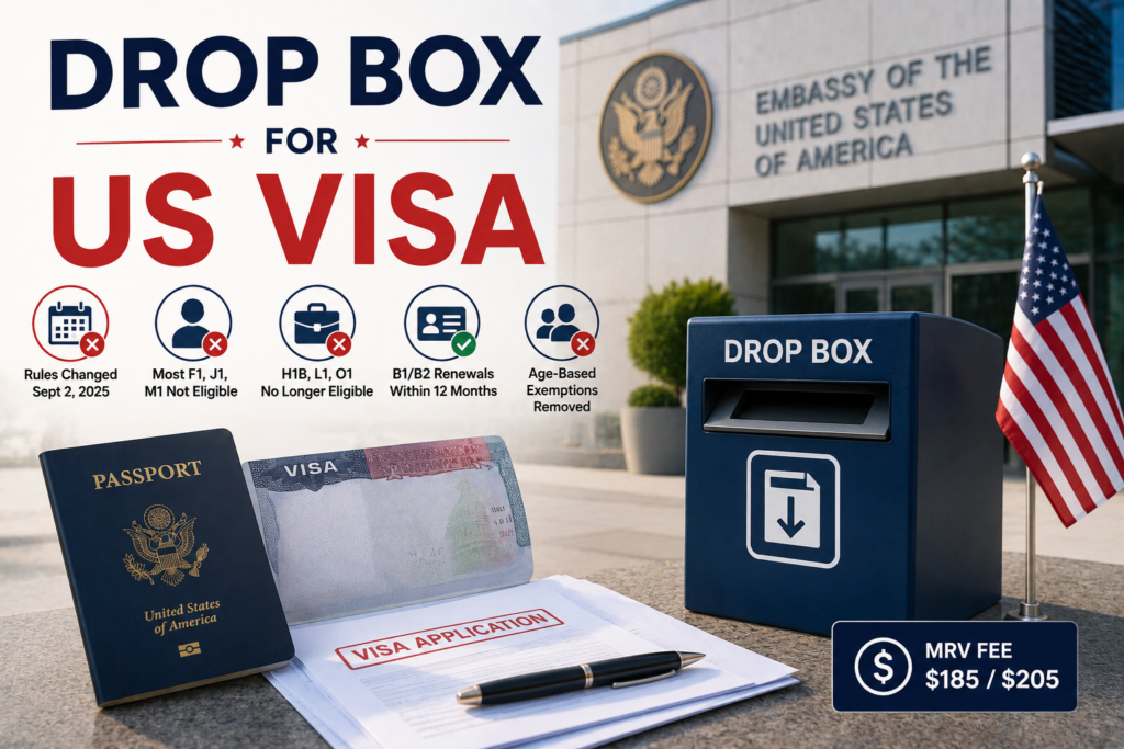 Drop Box for US Visa