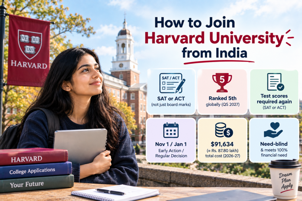 How to Join Harvard University from India