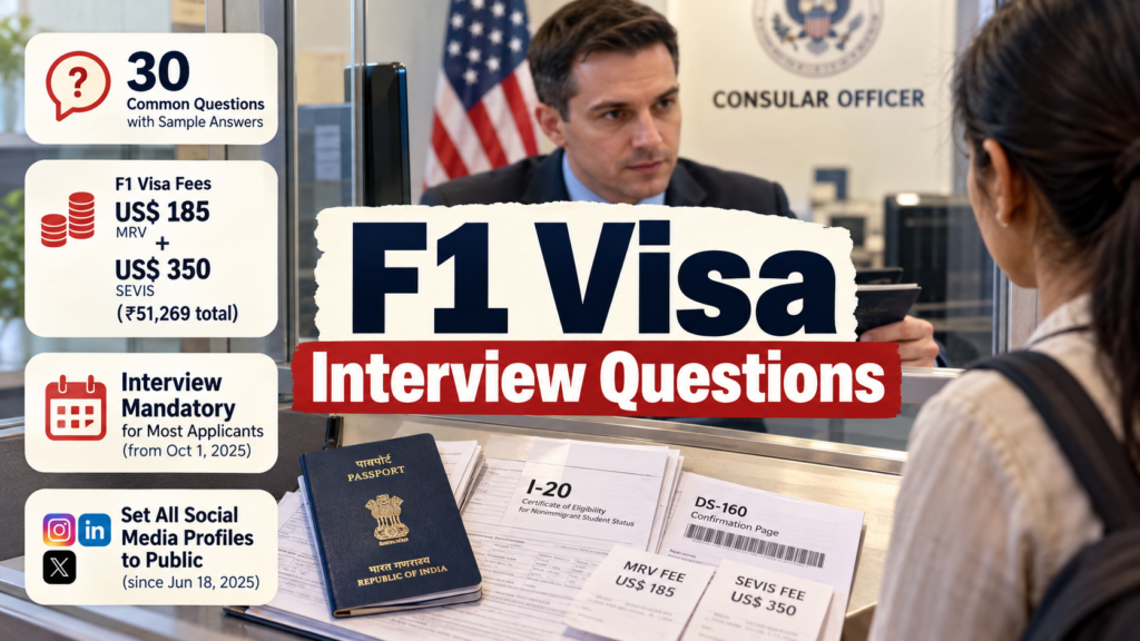 F1 Visa Interview Questions