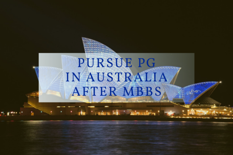 PG in Australia After MBBS