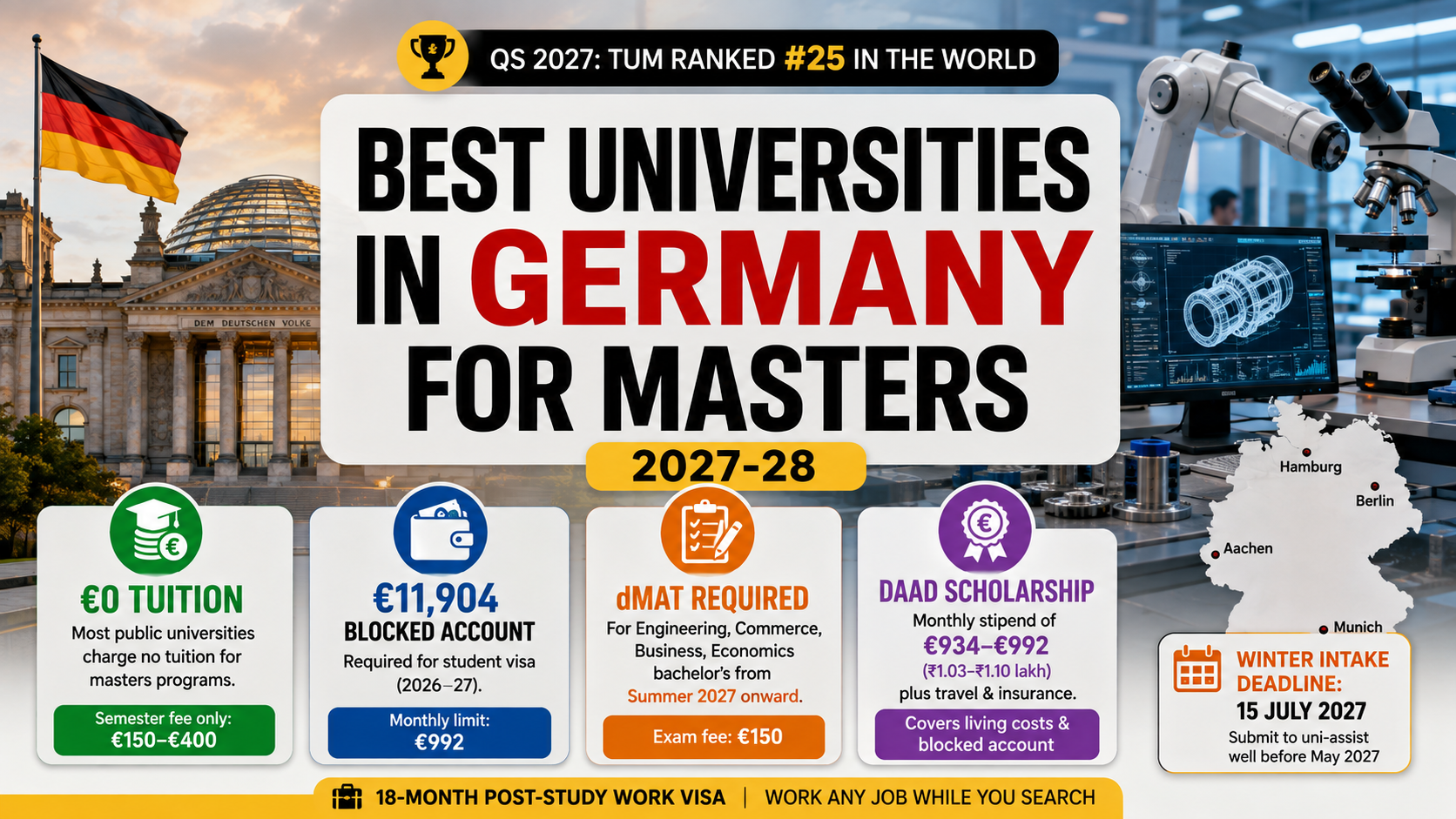 Best Universities in Germany for Masters