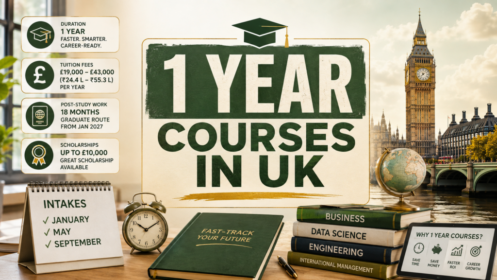 1 Year Courses in UK