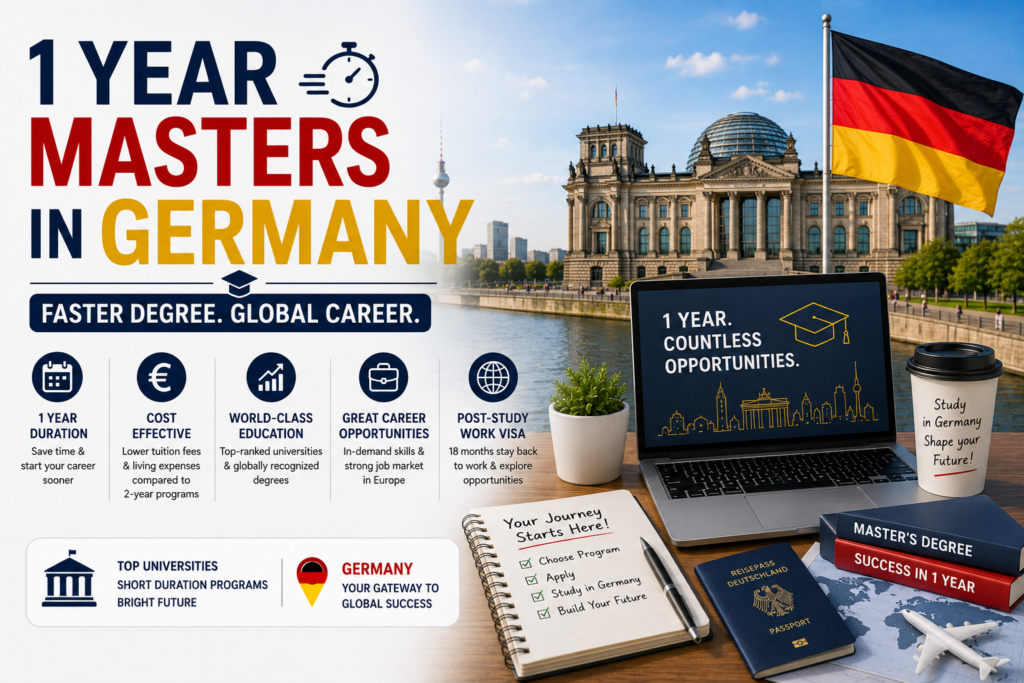 1 year masters in germany