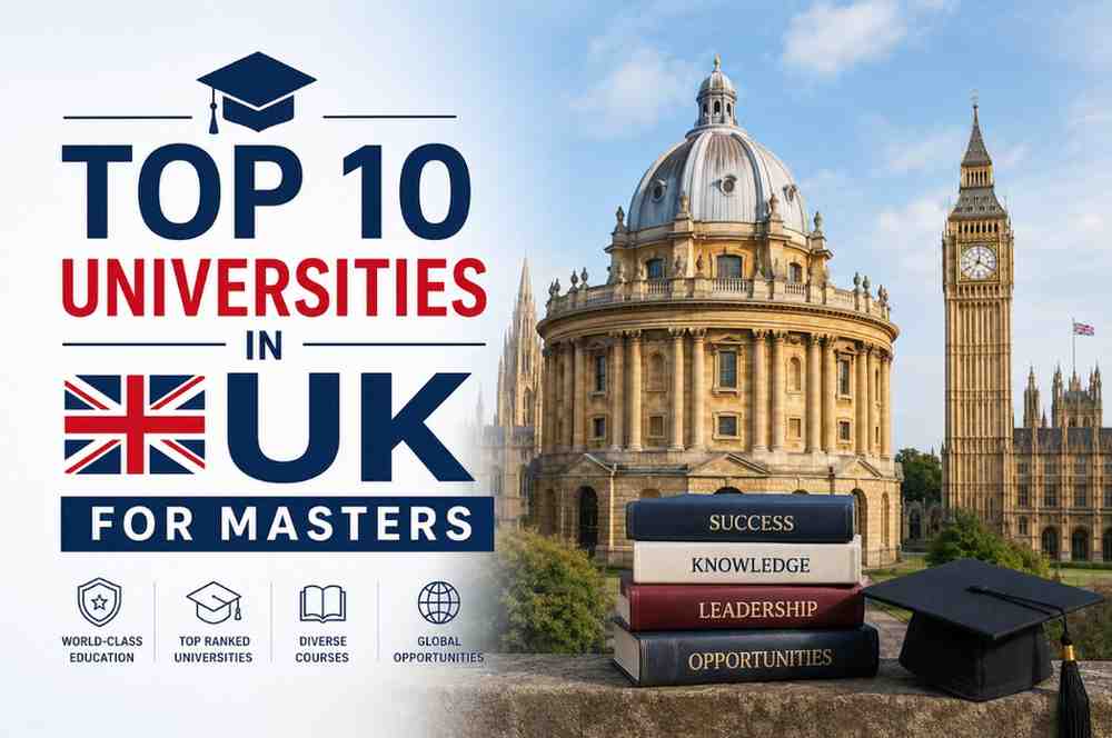 Top 10 Universities in UK for Masters