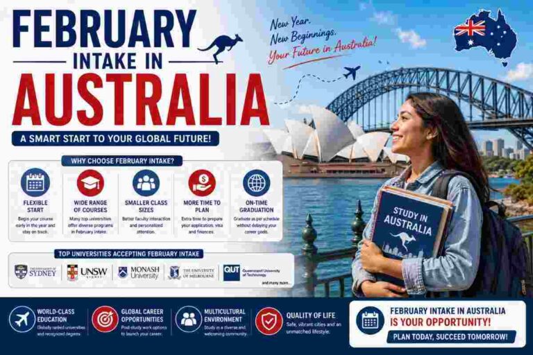 February intake in Australia