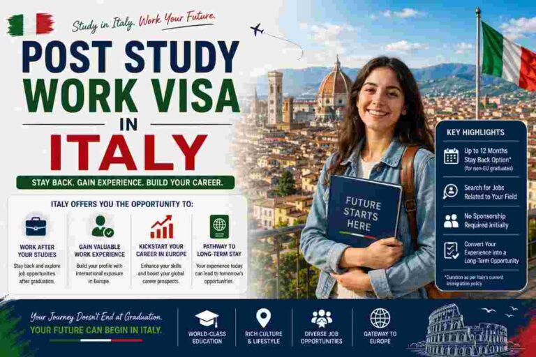 post study work visa in Italy