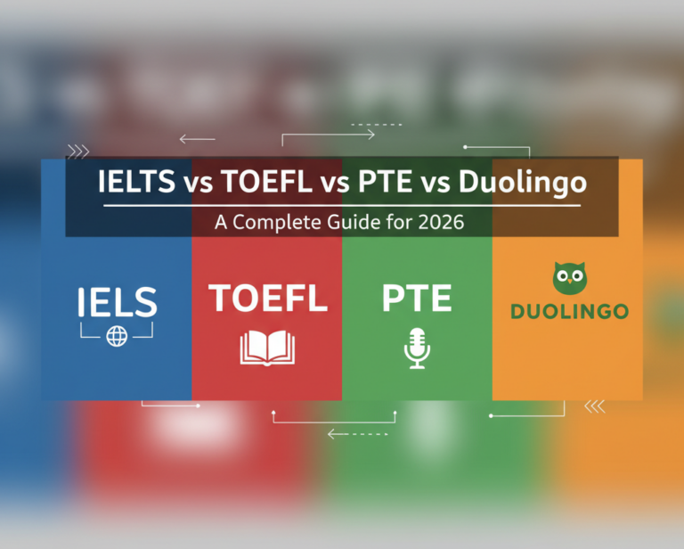 IELTS vs TOEFL vs PTE vs Duolingo: A Complete Guide for 2026 Students