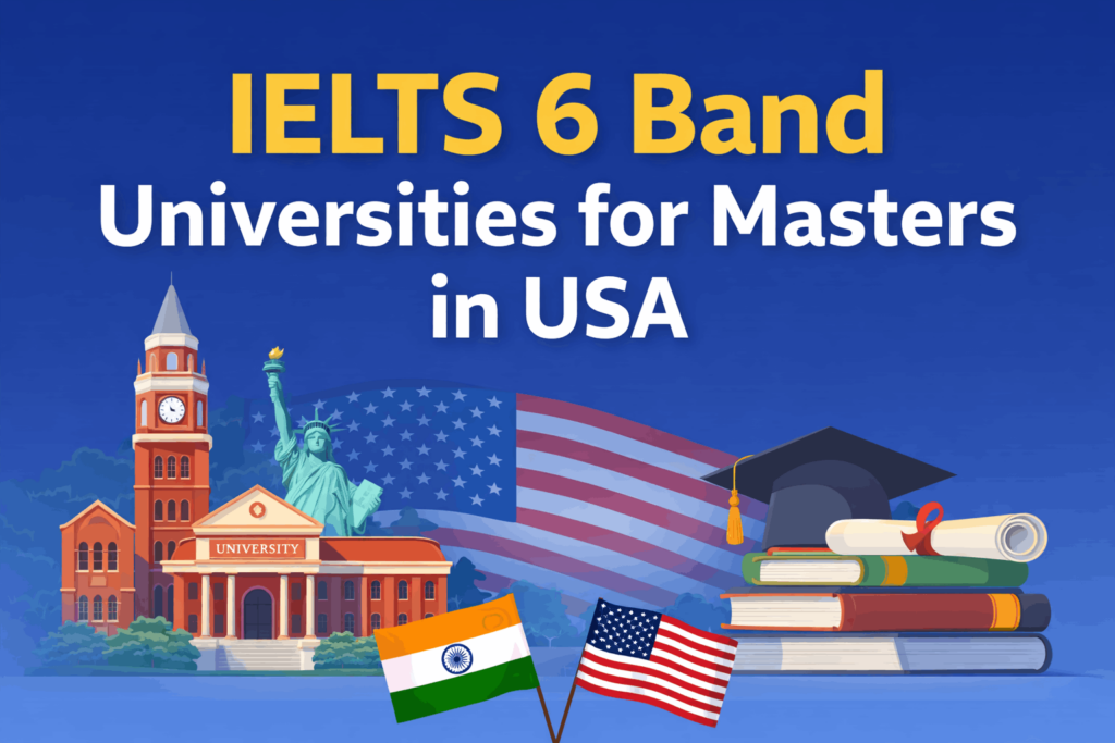 IELTS 6 Band Universities for Masters in USA