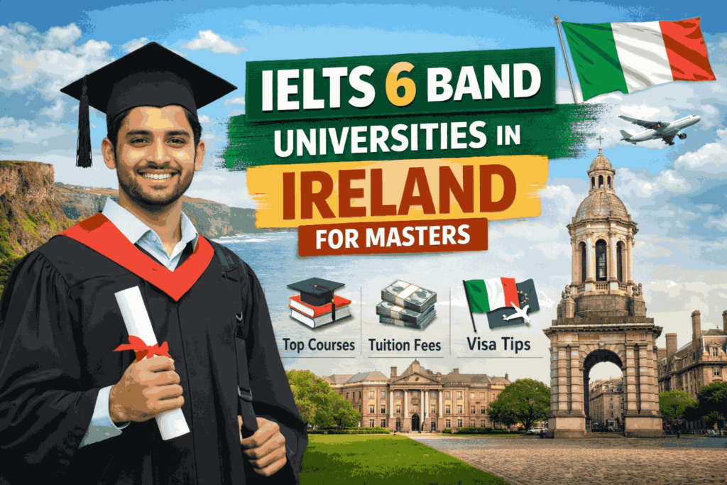 IELTS 6 Band Universities in Ireland for Masters