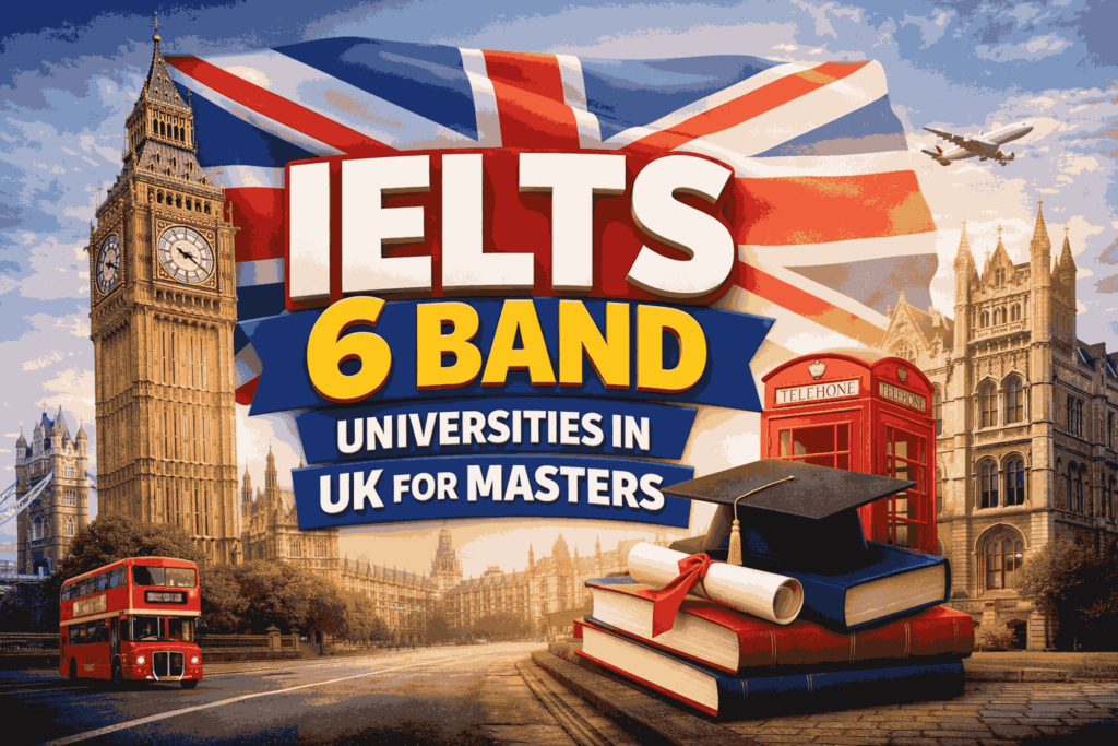 IELTS 6 Band Universities in UK for Masters