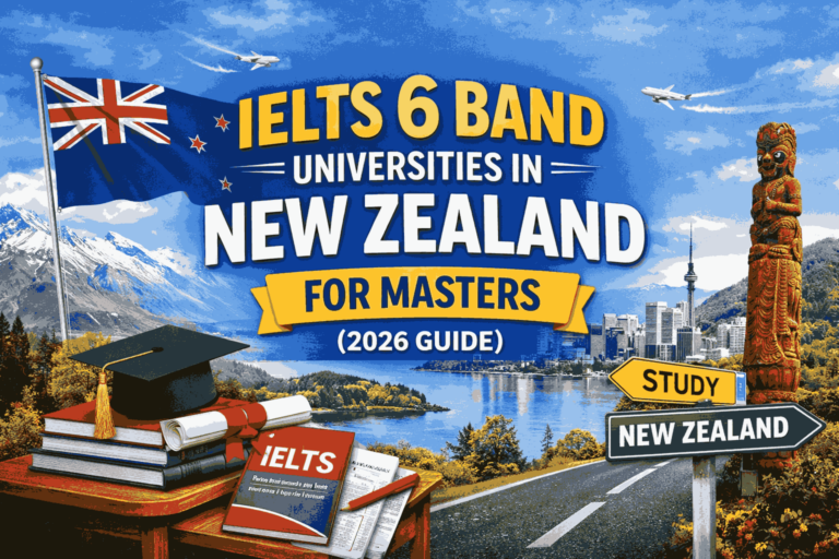 ielts 6 band universities in New Zealand for Masters