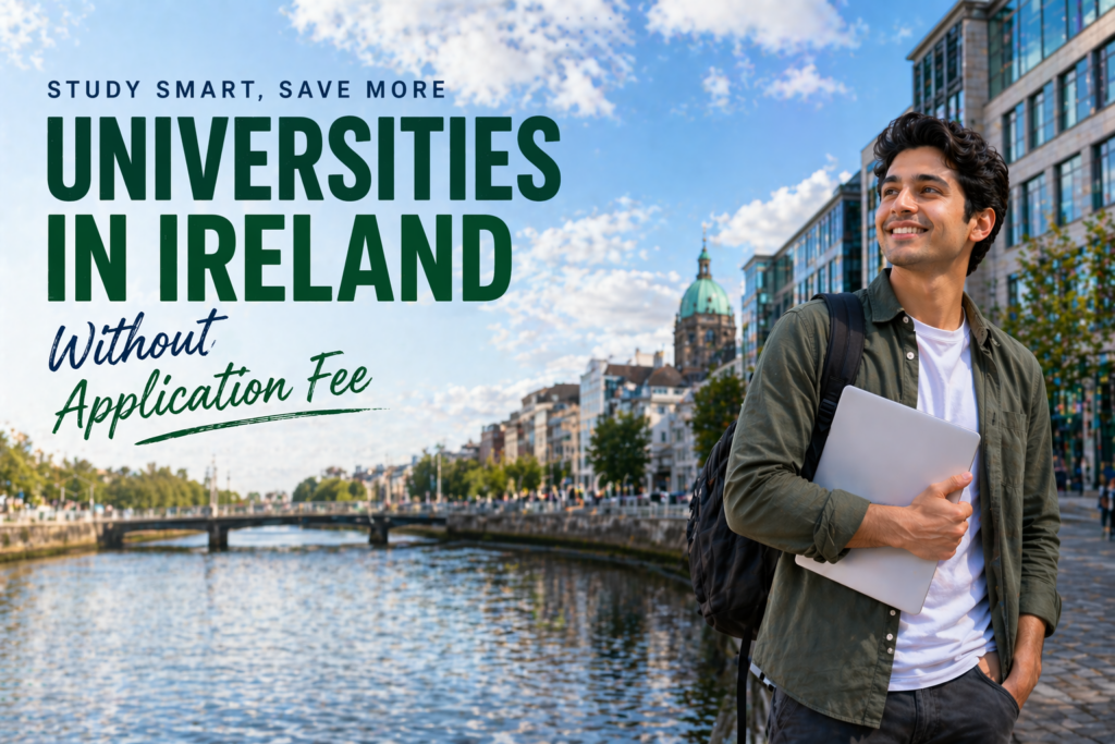 Universities in Ireland Without Application Fees 2026-27: Fees, CGPA Requirements, and Deadlines for Indian Students
