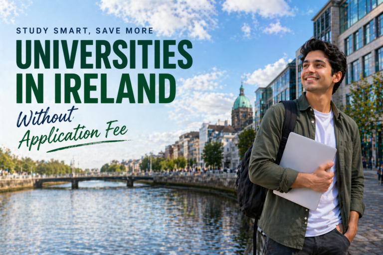 Universities in Ireland Without Application Fees 2026-27: Fees, CGPA Requirements, and Deadlines for Indian Students